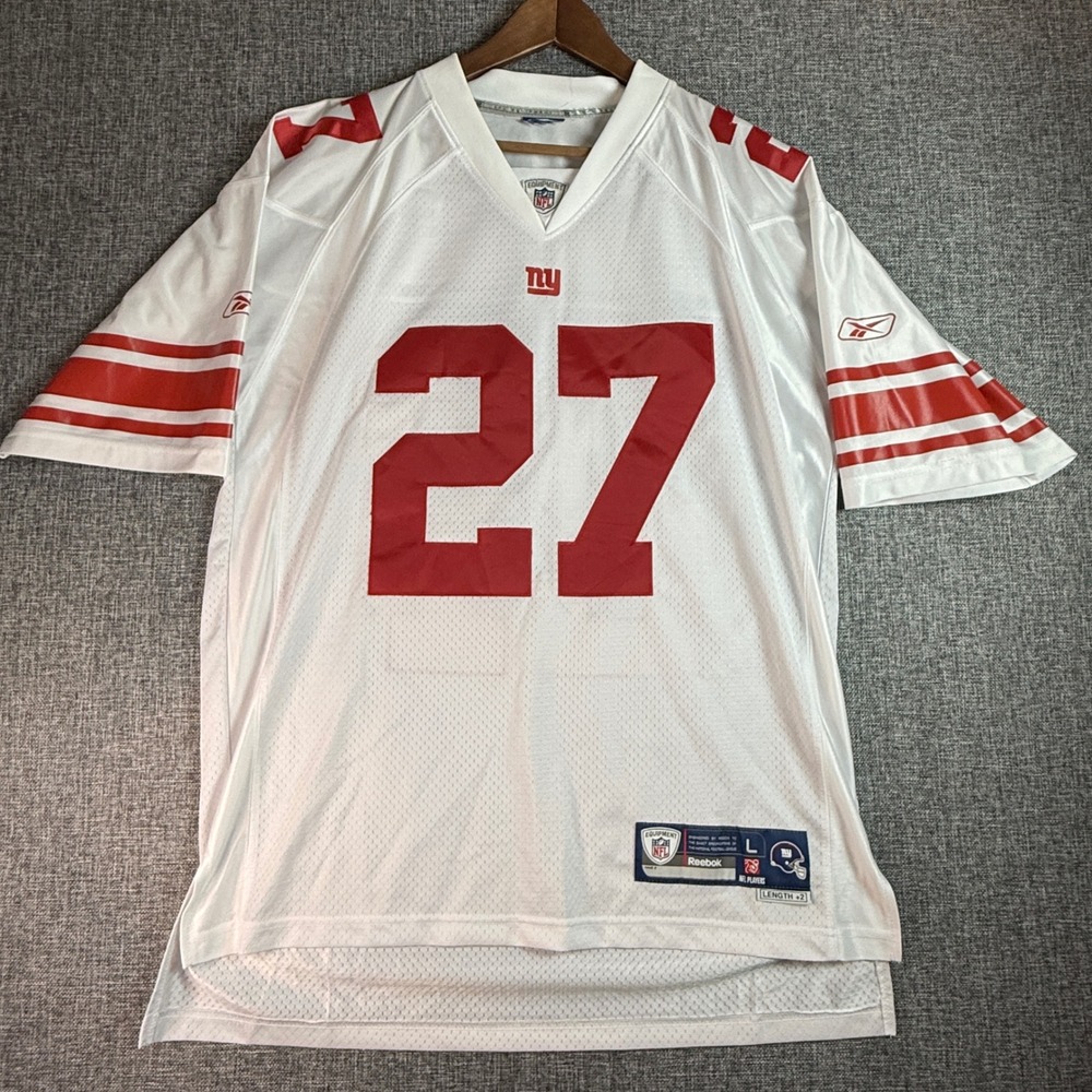 New York Giants Brandon Jacobs NFL Equipment Jersey | Size L | White Red #27